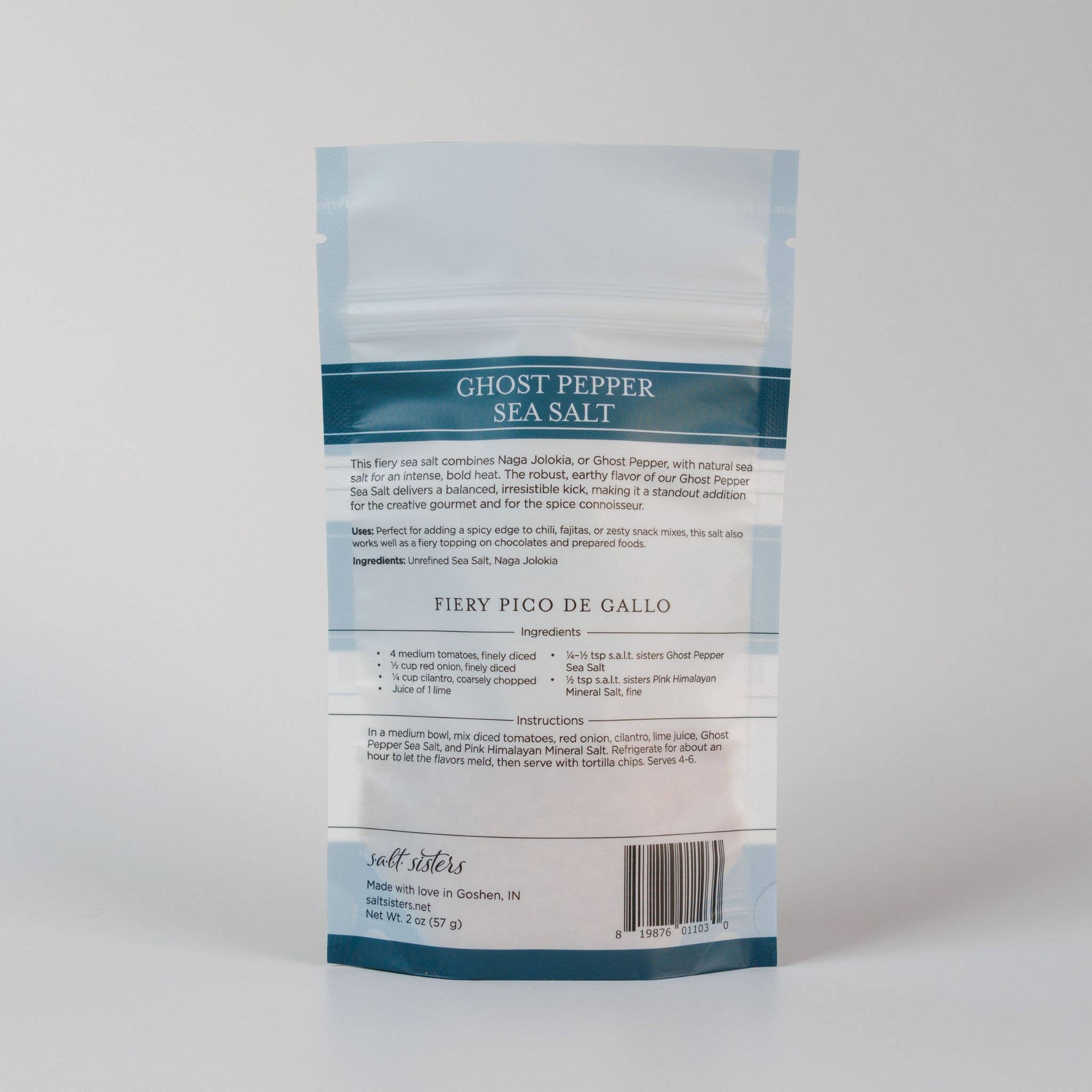 Salt Sisters – wholesale Salt – All-Natural Sea Salt - Ghost Pepper - 2 oz1