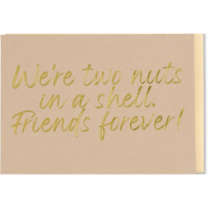Friends Forever Card, Anniversary Card, Nutty Birthday Card for wholesale by WowWordZ