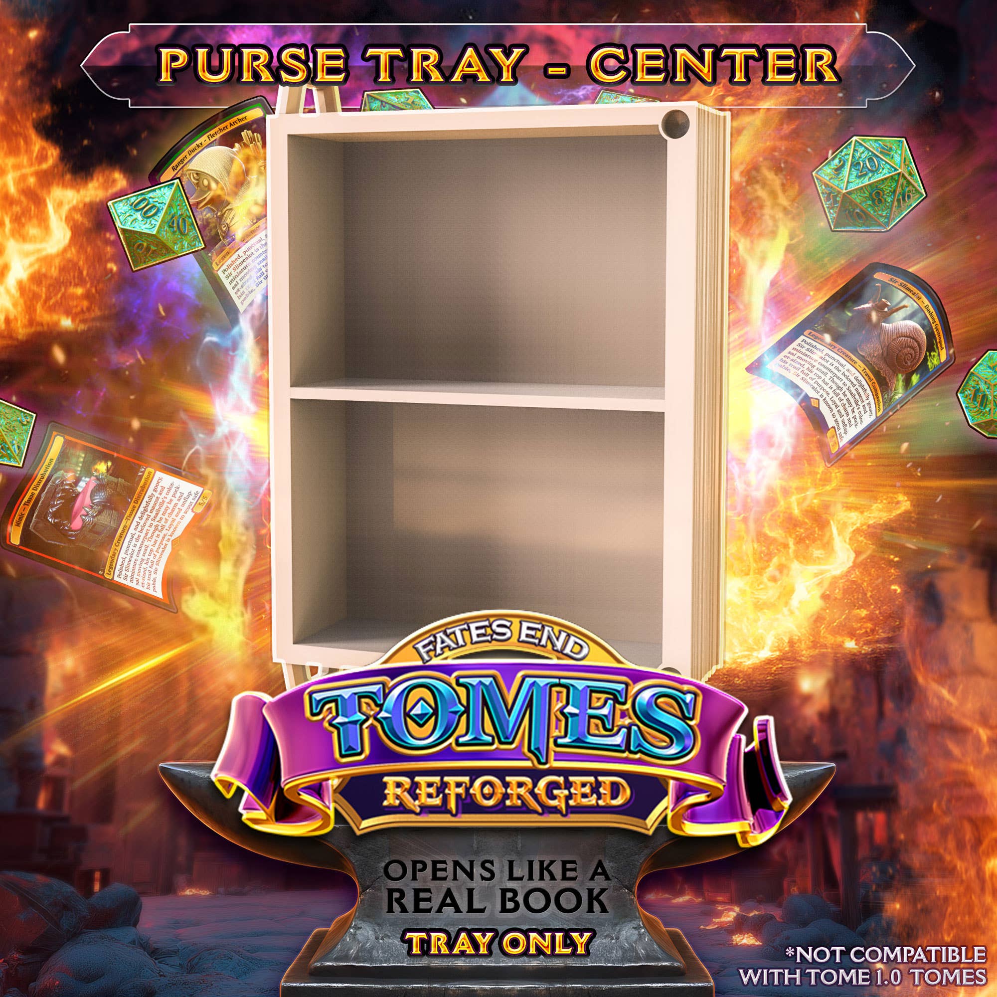 American Carver LLC - Wholesale Dice - D20 Crit Reforged Tome: TTRPG, MTG, Pokemon, D&D Gaming!11