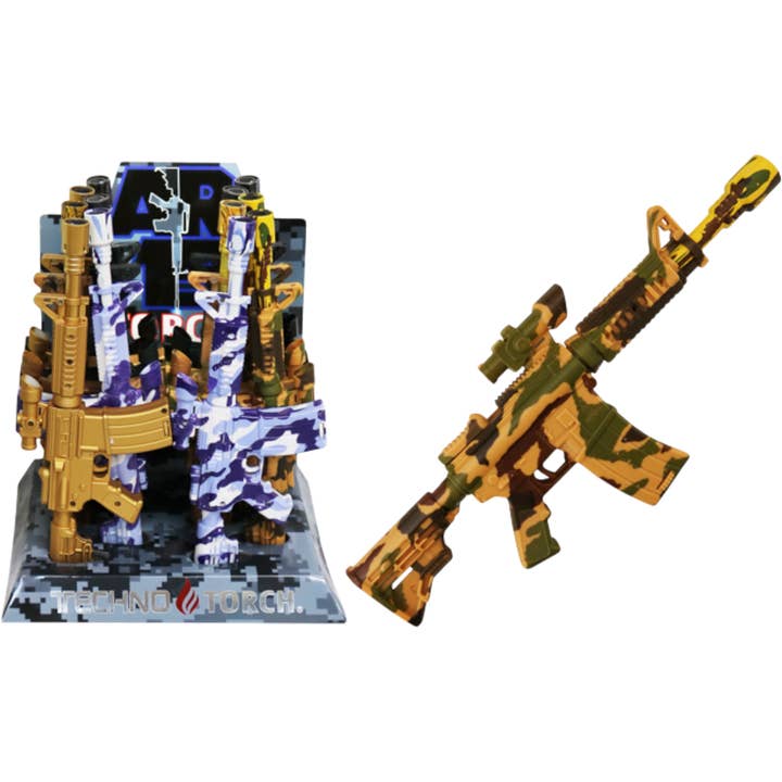 Techno AR-15 Torch Lighter for wholesale by Cow Crack Wholesale