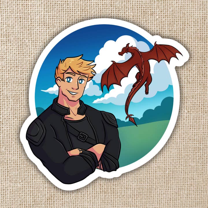 Liam Mairi and Deigh Sticker | Fourth Wing for wholesale by Kingdom of Threads