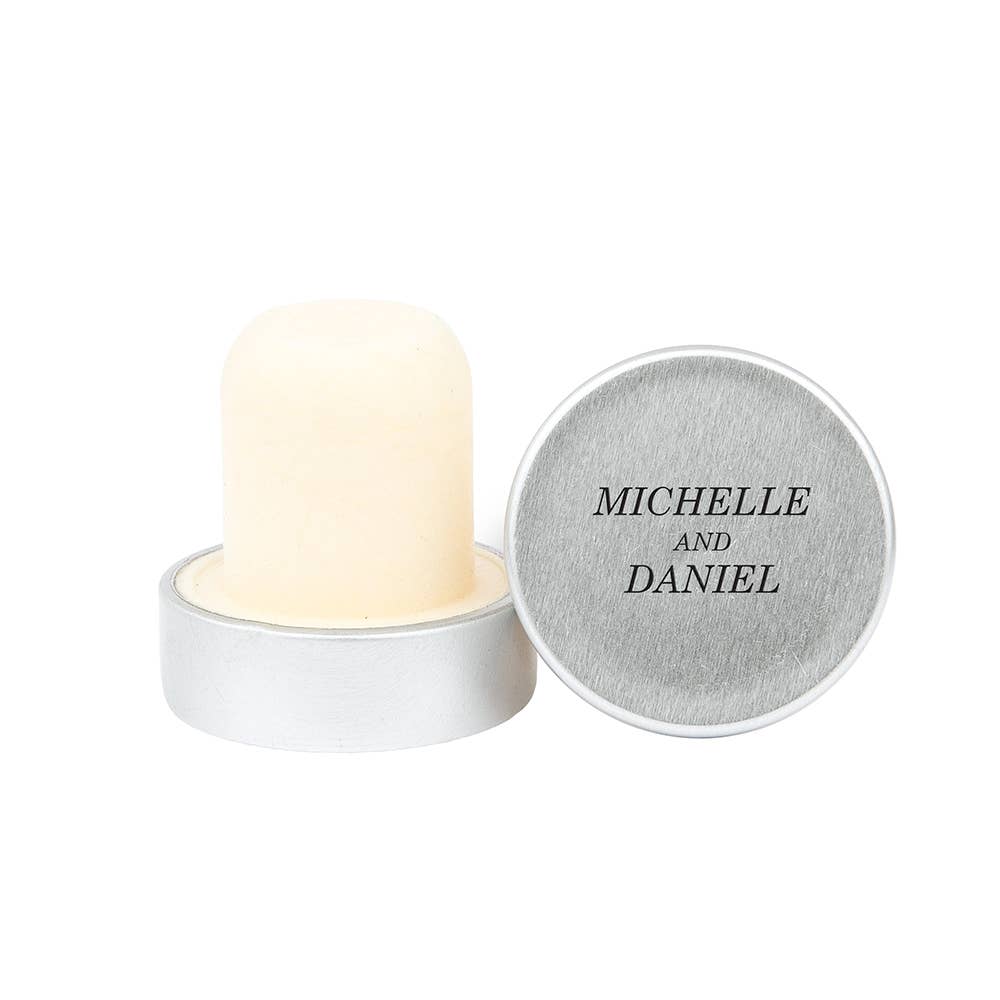 Weddingstar Inc. – wholesale Wine stopper – Reusable Metal Bottle Stopper - Classic Couple1