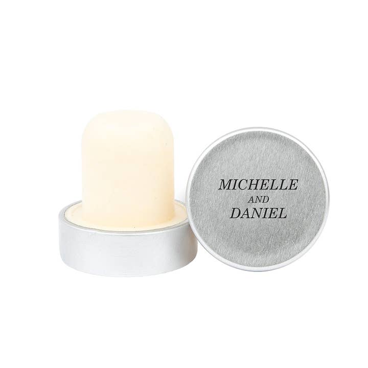 Weddingstar Inc. - Wholesale Wine stopper - Reusable Metal Bottle Stopper - Classic Couple1