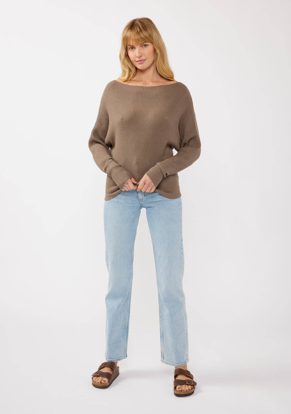Lovestitch - Vente Pull en maille – femme - Pull en tricot gaufré à manches longues44