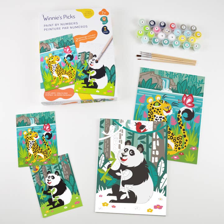 Paint Panda & Leopard Magic – Spring Art Kit for Kids for wholesale by Winnie's Picks