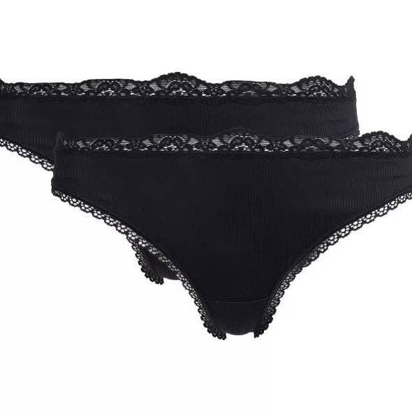 NHP International – wholesale Underkläder - Dam – Damunderkläder - 2-pack olika hipsters, stringtrosor och sli