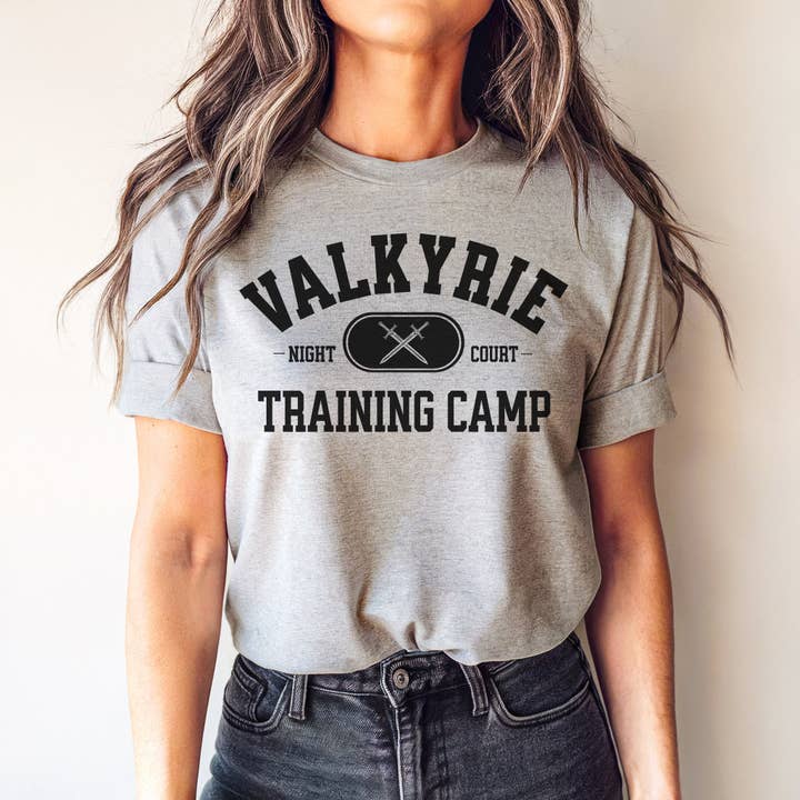 Parchment & Parcel - Wholesale Screen printed t-shirt – Women′s - Valkyrie Training Camp T-Shirt | ACOTAR3