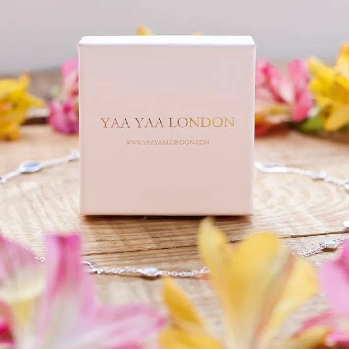 YAA YAA LONDON – wholesale Cocktail/statement ring – YAA YAA LONDON Candy Colour 'Duo' Gemstone Gold Ring