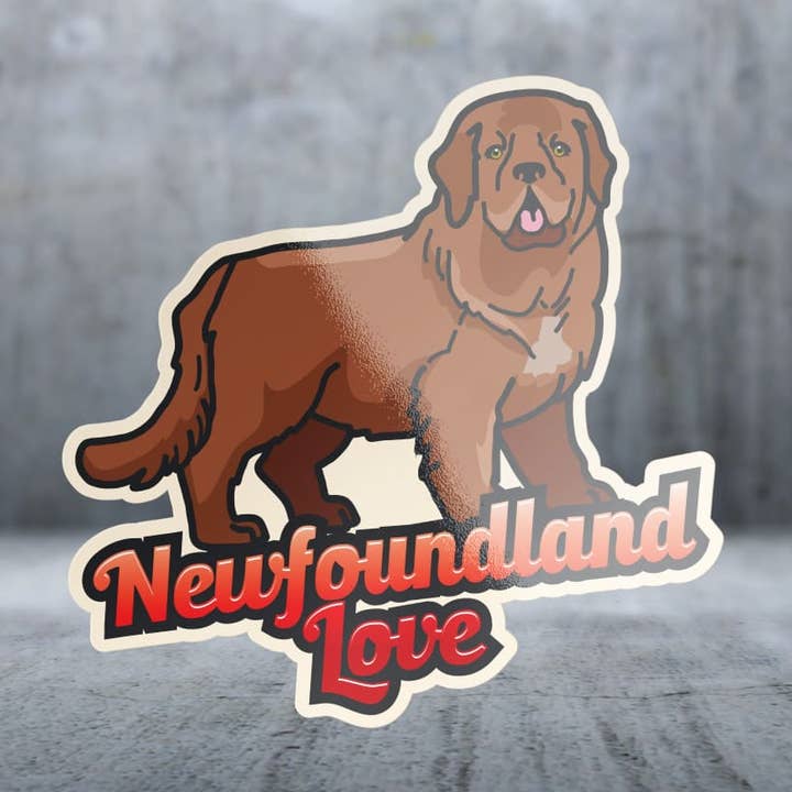 Adesivo - Amore di Terranova per la vendita all'ingrosso da parte di Two Feet Treats