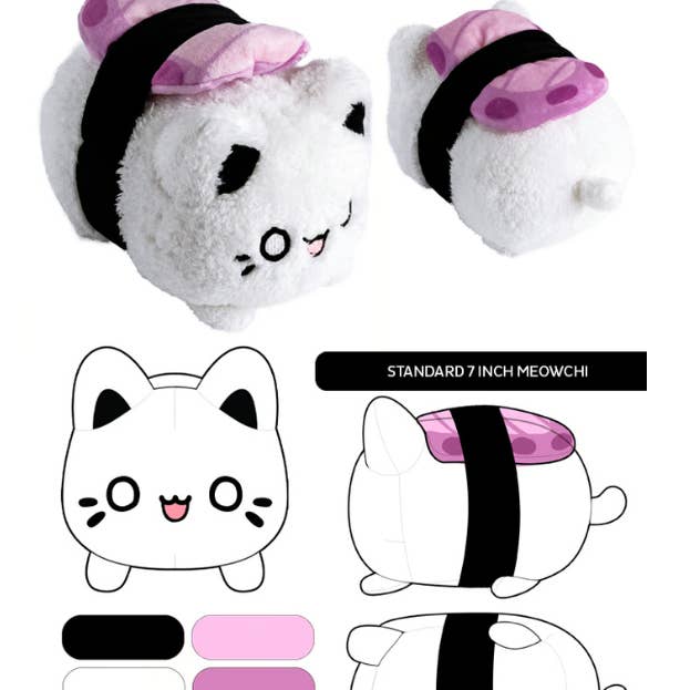 Tasty Peach Studios - Wholesale Stuffed/Plush Toy - Kids & Baby - Octopus Sushi Meowchi Plush 72