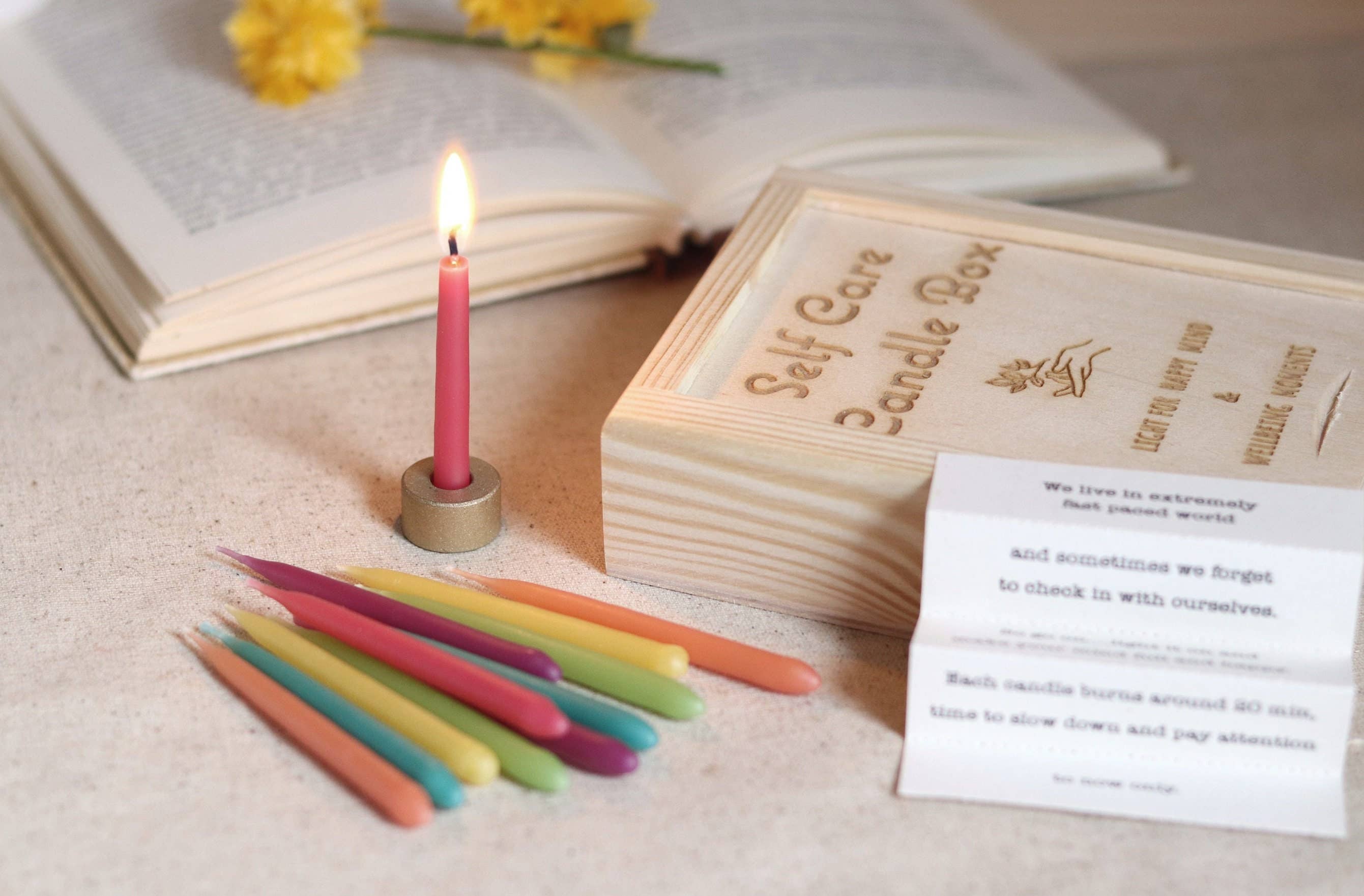 Five Bees Yard - Wholesale Tapered Candle/Candlestick - Gift for her,Gift for mum,Anniversary gift,Meditation gift0