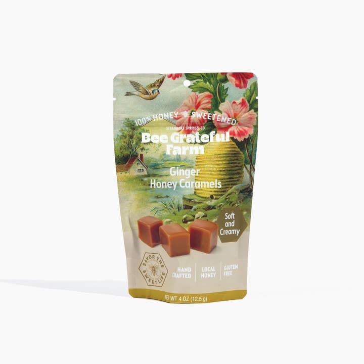 Bee Grateful Farm's 100% Honey Sweetened Caramels - Wholesale Caramel - Assortment case 100% Honey Sweetened Caramels4