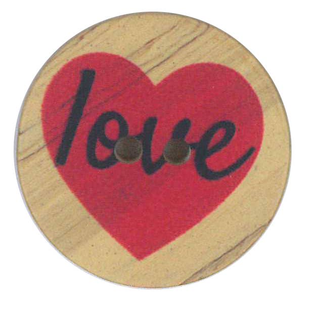 STAMPED BUTTON IMITATION WOOD HEART MODEL 14 for wholesale by NEMARK