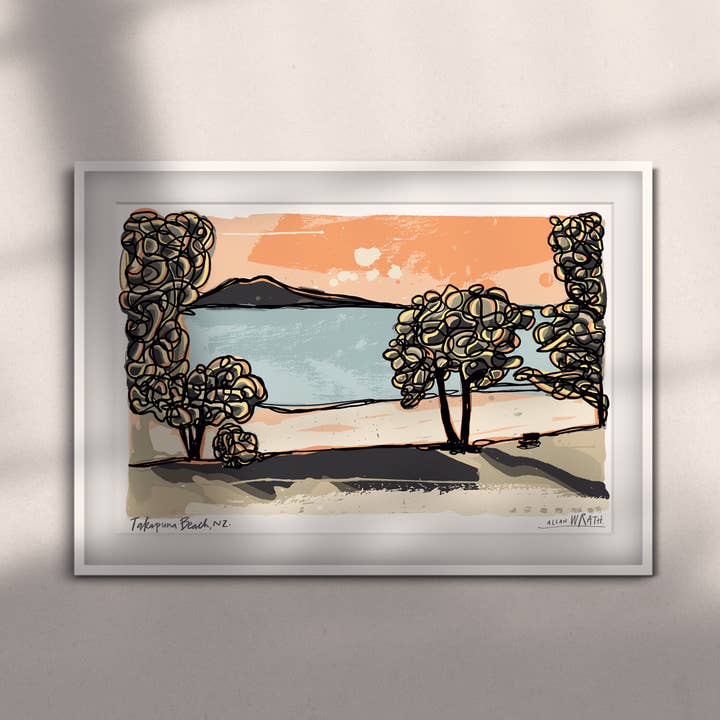 Takapuna Beach, Nuova Zelanda per la vendita all'ingrosso da parte di Allan Wrath