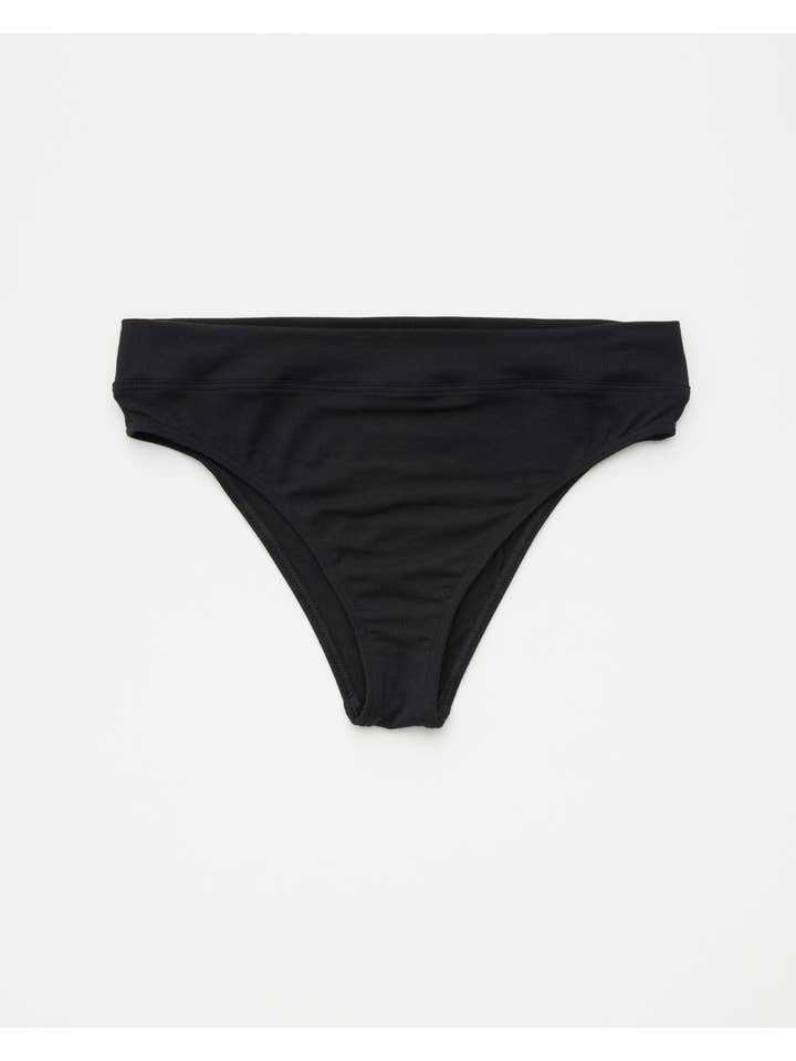 WORON. – wholesale Underkläder - Dam – super stretch, modal Hi Cut Trosor- Svart