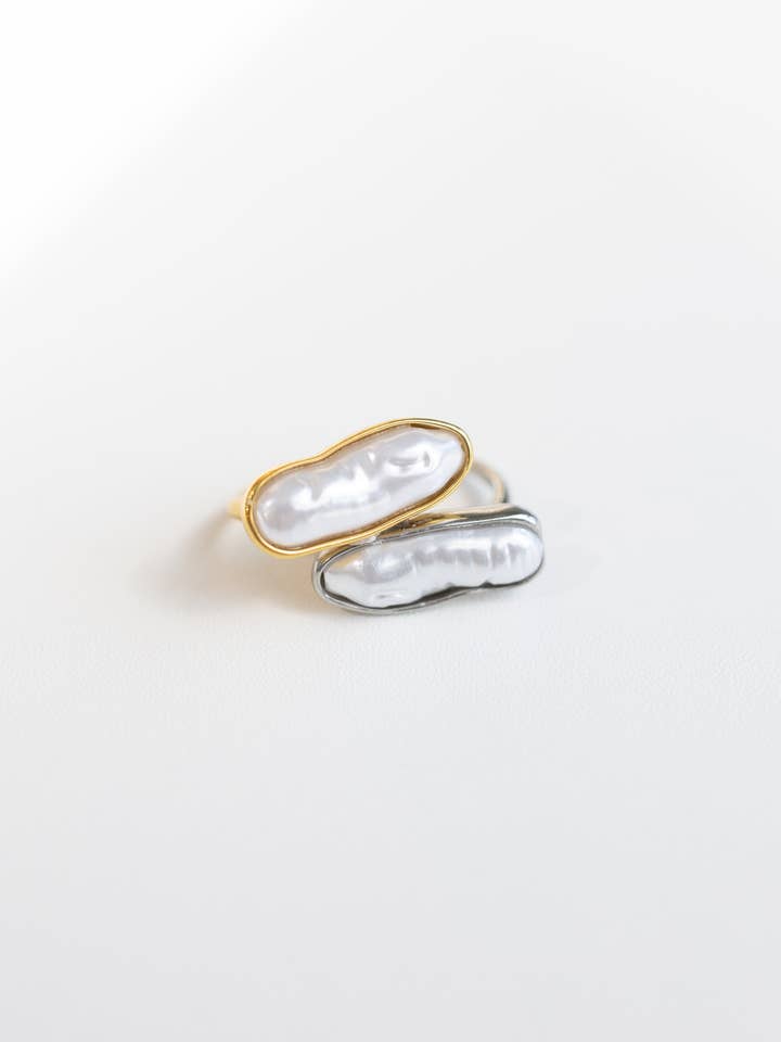 Raven Vintage Baroque Pearl Ring for wholesale by BELJOY