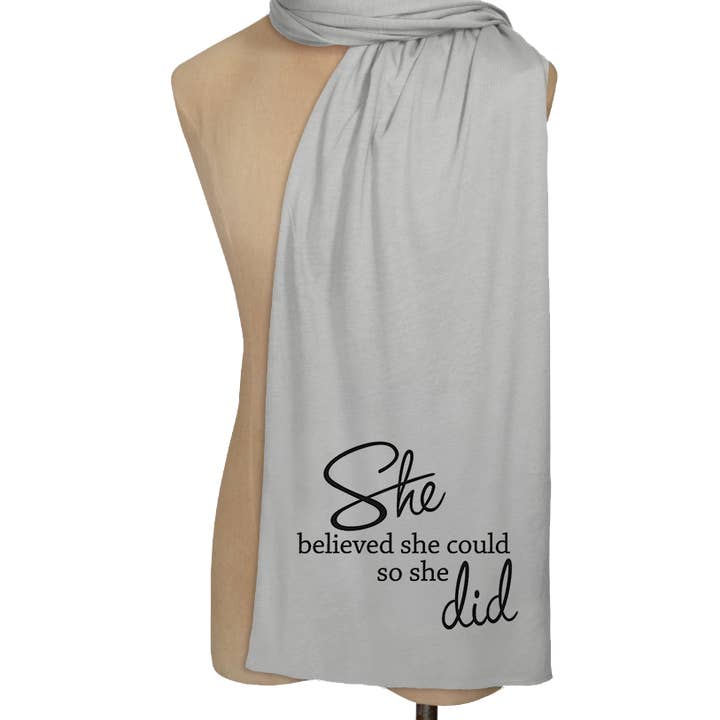 Inspirational Quote Scarves – Wrap Yourself in Meaning for wholesale by Whitney Howard Designs