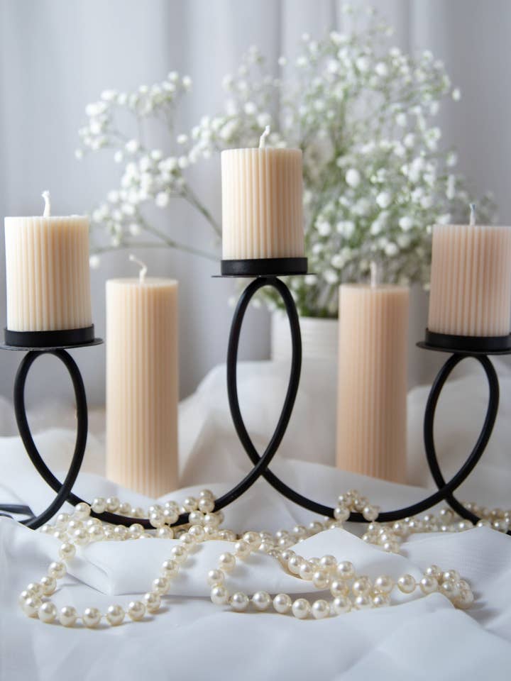 RITUAL SPIRIT - Ribbed Pillar Candles for wholesale by Ritual Spirit ltd