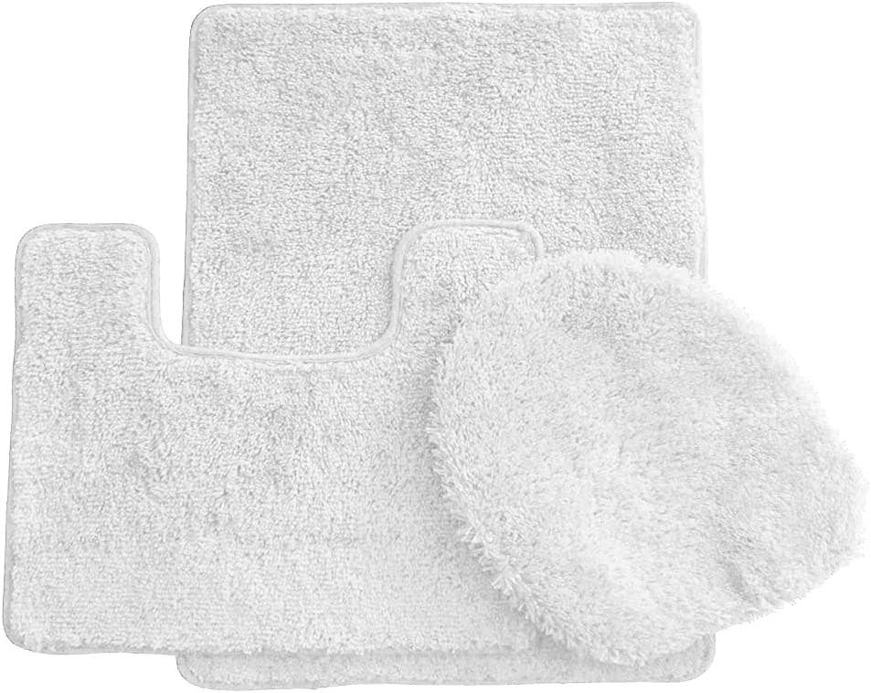 Ben & Jonah - Vente Ensembles de tapis de bain - Ensemble de 3 tapis de bain Simple Elegance by Ben & Jonah : 1 tapis de bain, 1 tapis de contour et 1 housse de siège de toilette23