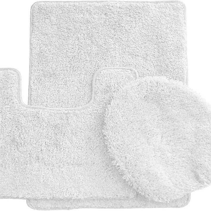 Ben & Jonah - Vente Ensembles de tapis de bain - Ensemble de 3 tapis de bain Simple Elegance by Ben & Jonah : 1 tapis de bain, 1 tapis de contour et 1 housse de siège de toilette23