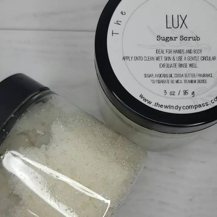 Lux Sugar Scrub for wholesale by Windy Compass