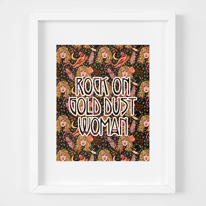 Impression artistique Stevie Gold Dust pour la vente par Mother of the Moon