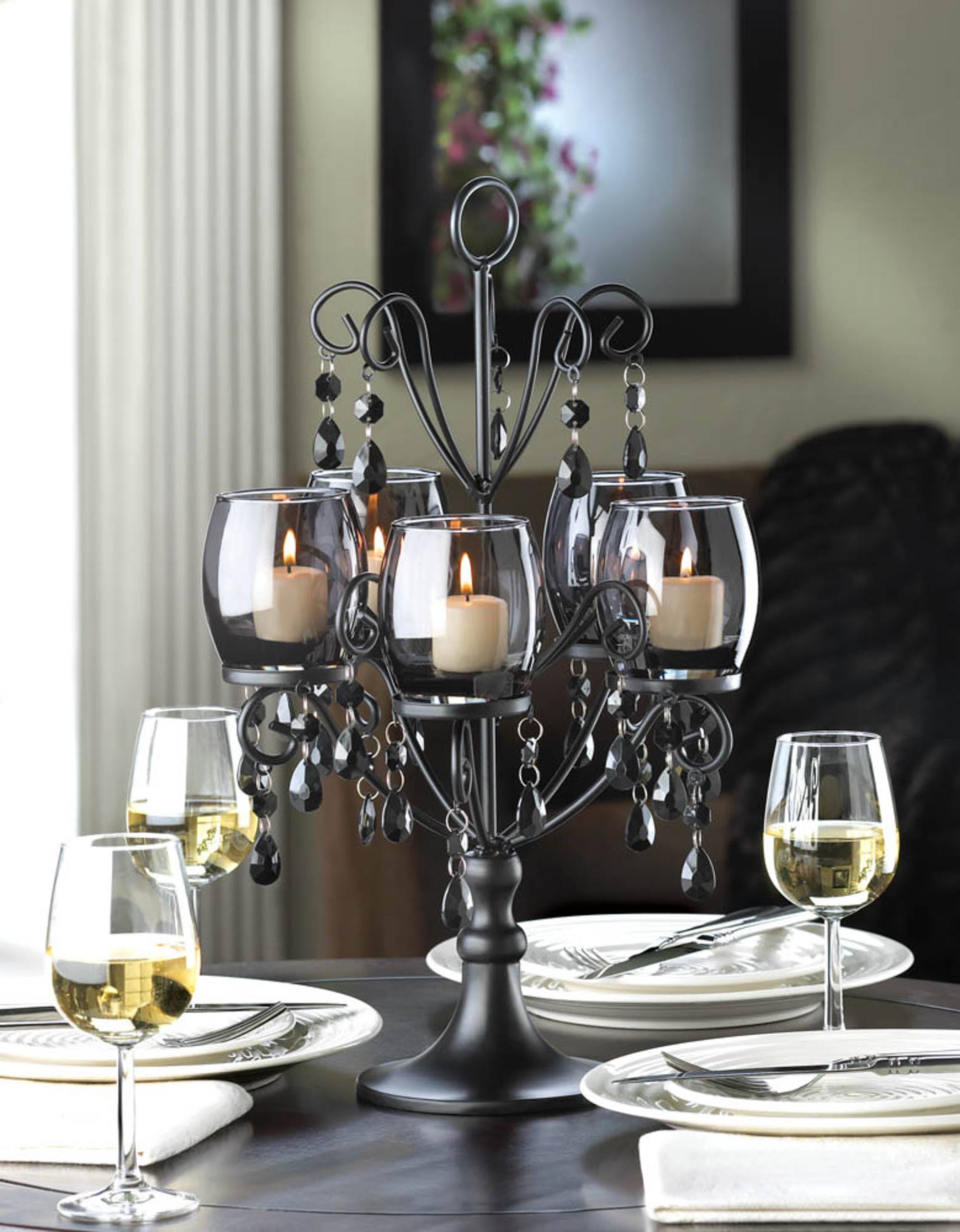 Zingz Home - Wholesale Candle Holder - Midnight Elegance Candelabra1