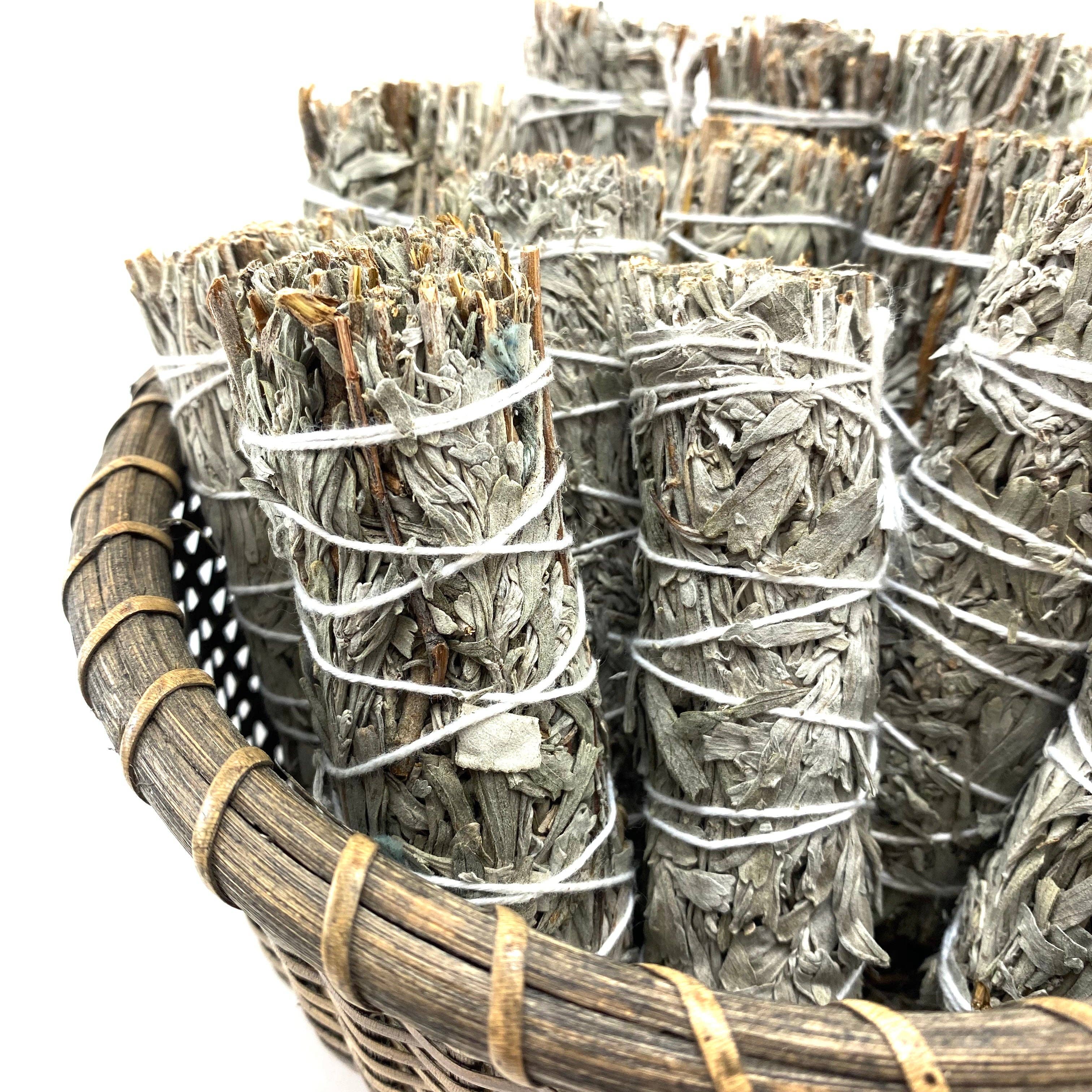 Moon Mountain Gems – Engroshandel Salviepakke – 4" Blå Sage Bundle, Blå Salvie Pludge, Blå Sage Bundle3