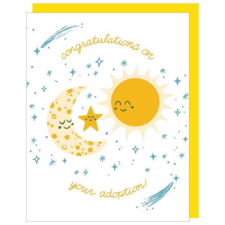 Carte d'adoption céleste pour la vente par Smudge Ink