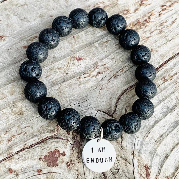 I am who I am and I am Enough Affirmation Bracelets for wholesale by Gogh Jewelry Design