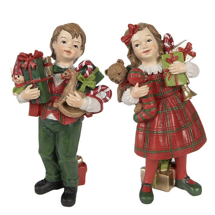 Decorative Figurine Children set van 2 / 13 for wholesale by Clayre & Eef