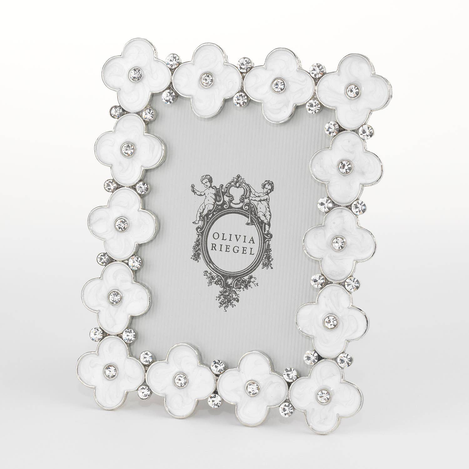 White Enamel Clover Frame | Photo Frame | Picture Frame | for wholesale on Faire10