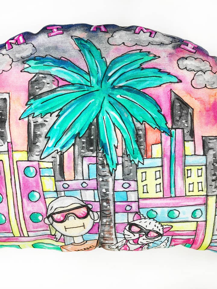 Miami Sunset kussen voor wholesale door KAHRI
