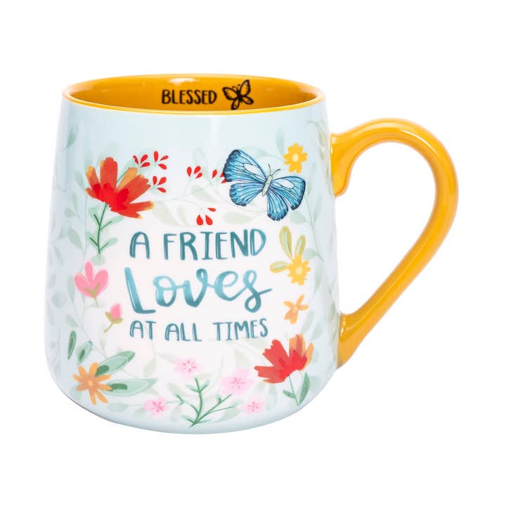 Mug: A Friend Loves for wholesale by Divinity Boutique