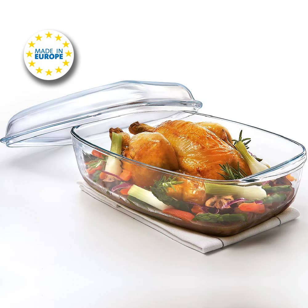 Hakan - Wholesale Baking Dish - Glass Casserole Dish with Lid, Baking Dish for Oven, 67 oz0