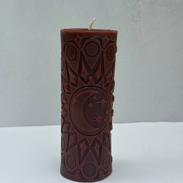 Soul Sent - Wholesale Pillar Candle - Sun & Moon Pillar