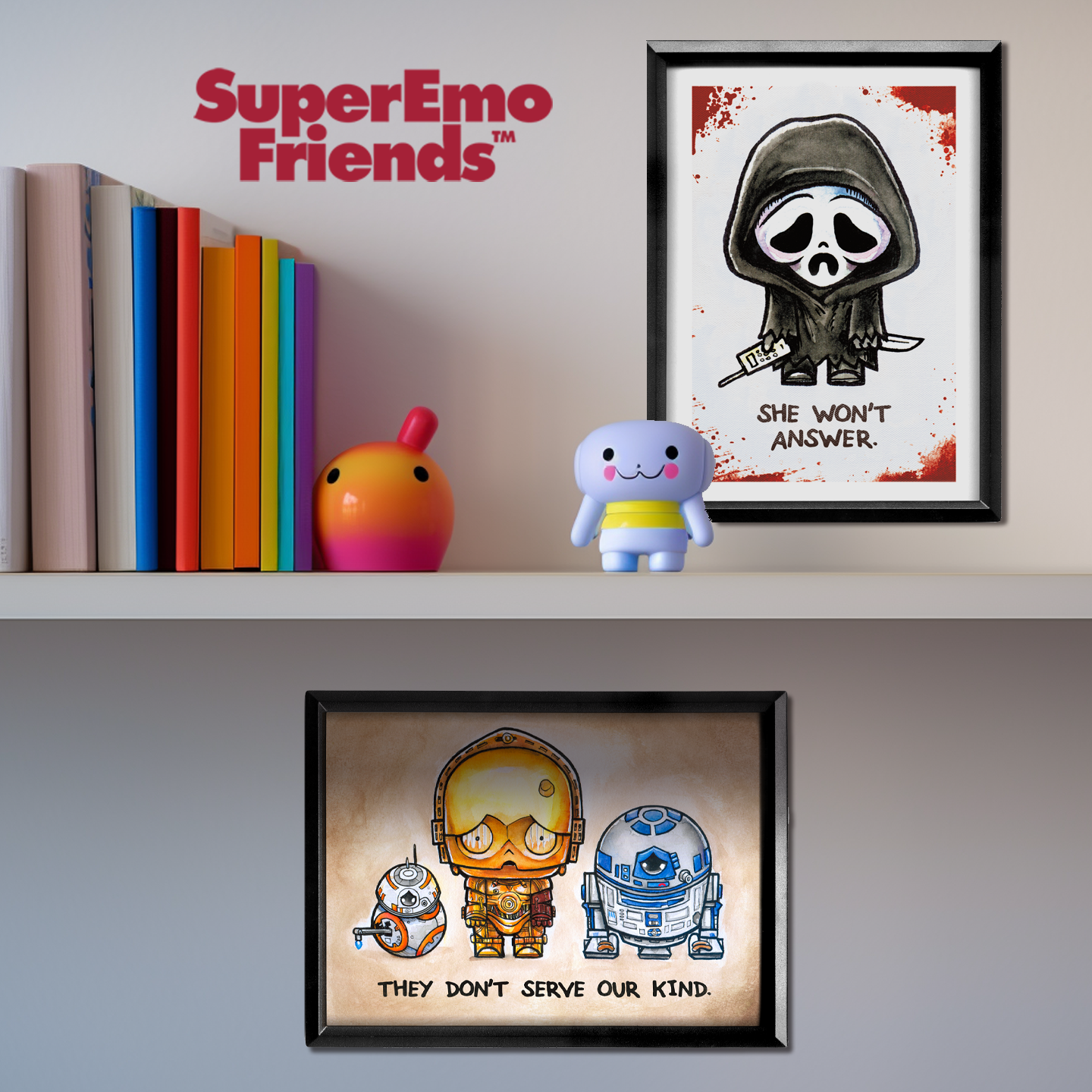 SuperEmoFriends - Wholesale Art Print - SuperEmoSmudgy4