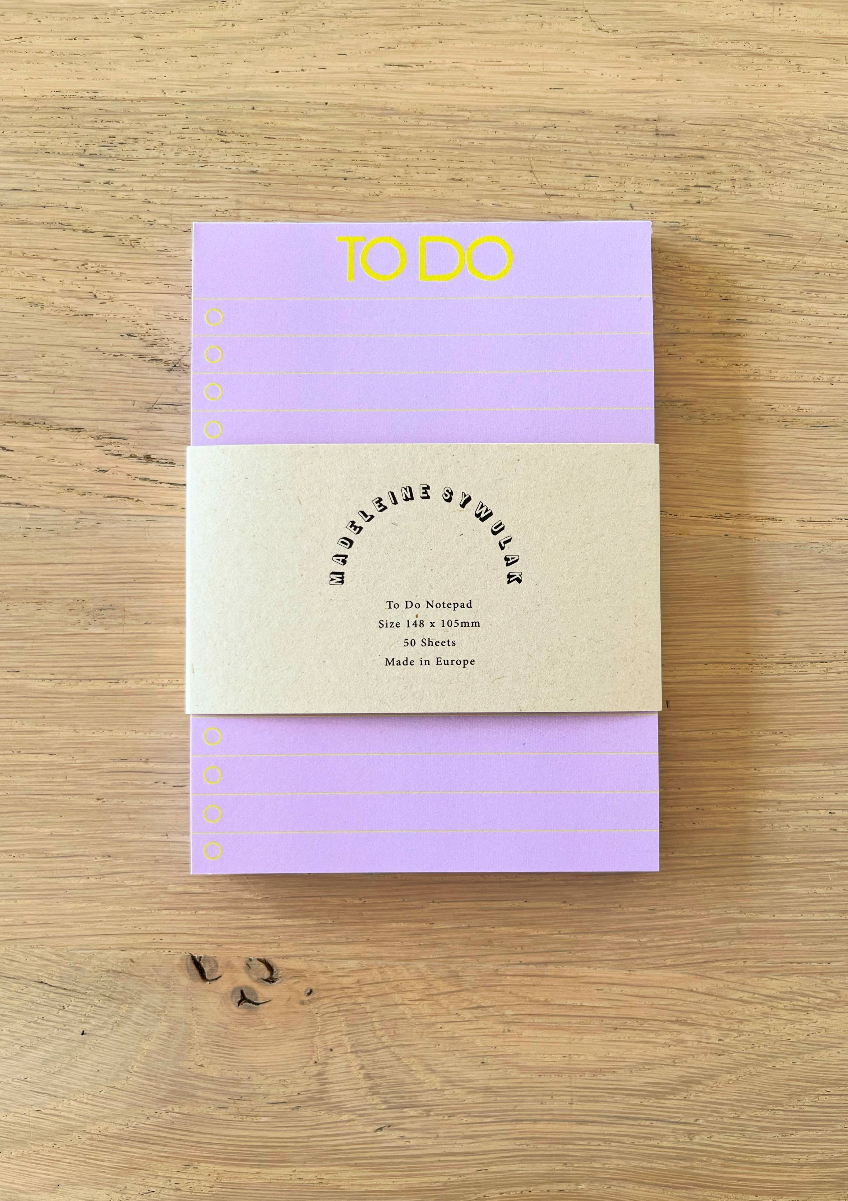 Madeleine Sywulak US - Wholesale Notepad - To Do Notepad1