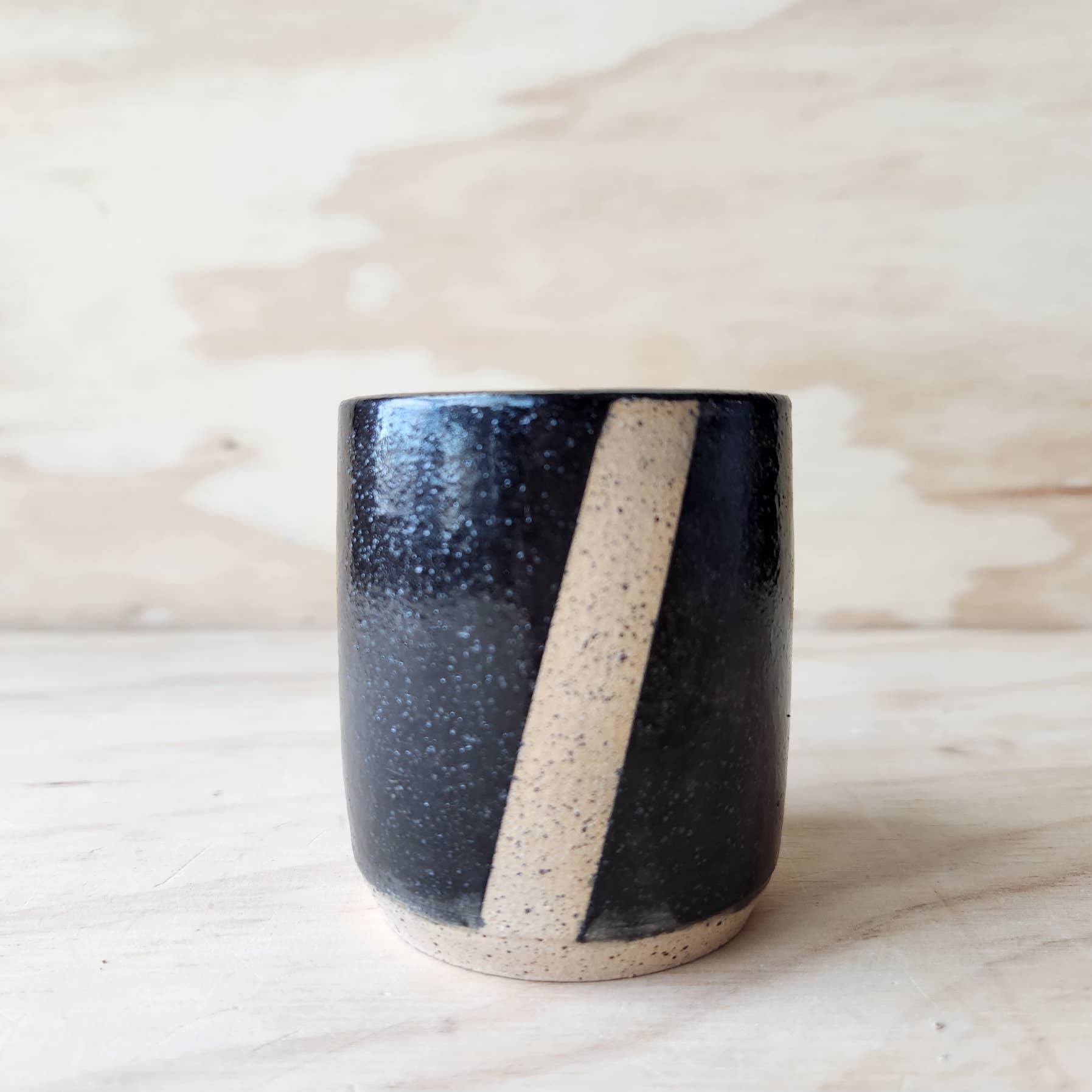 Tactile Earth - Wholesale Shot glass - Match Strike Jar / 2 oz Shot Glass: Charcoal Black