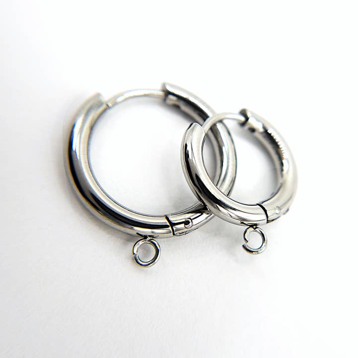 UBNY Collection - Wholesale Hoop Earrings - Hoop Earring Findings • Surgical Steel • Gold PVD Plating10