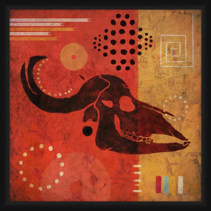 Prehistoric Skull 20'' x 20'' Framed Wall Art for wholesale by PTM Images