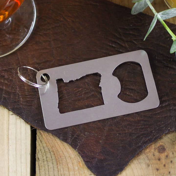 Oregon State Stainless Steel Beer Bottle Opener Gift for wholesale by Iron Maid Art