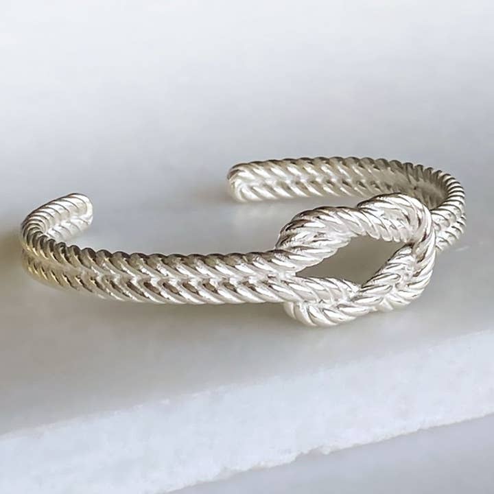 URBAN-EQUESTRIAN - Wholesale Bangle Bracelet - Lariat "Love Me Knot" Bracelet - Sterling Silver & Brass2