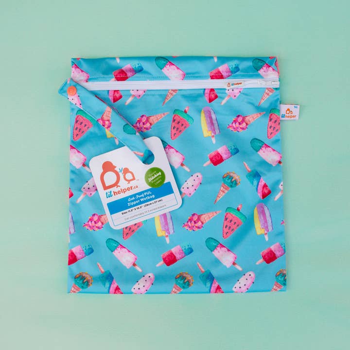 Zipper Wetbag for wholesale by Lil Helper