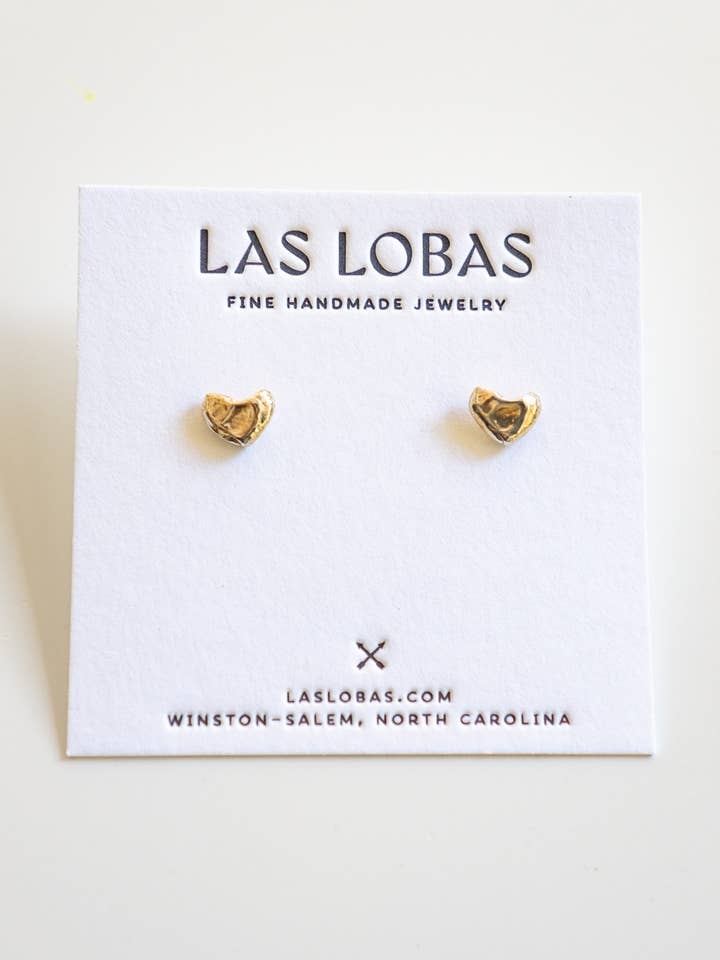 Boucles d'oreilles en forme de cœur pour la vente par Las Lobas