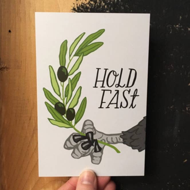 Frog & Toad Press - Wholesale Postcard - Hold Fast Postcard2