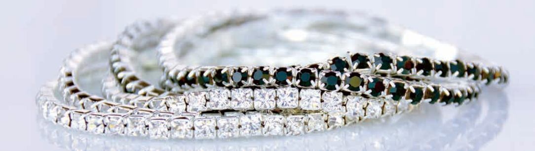 My Fun Colors - Wholesale Armband met gebedskralen - Crystal tennis rekbare armbanden | assortimentsset met display1