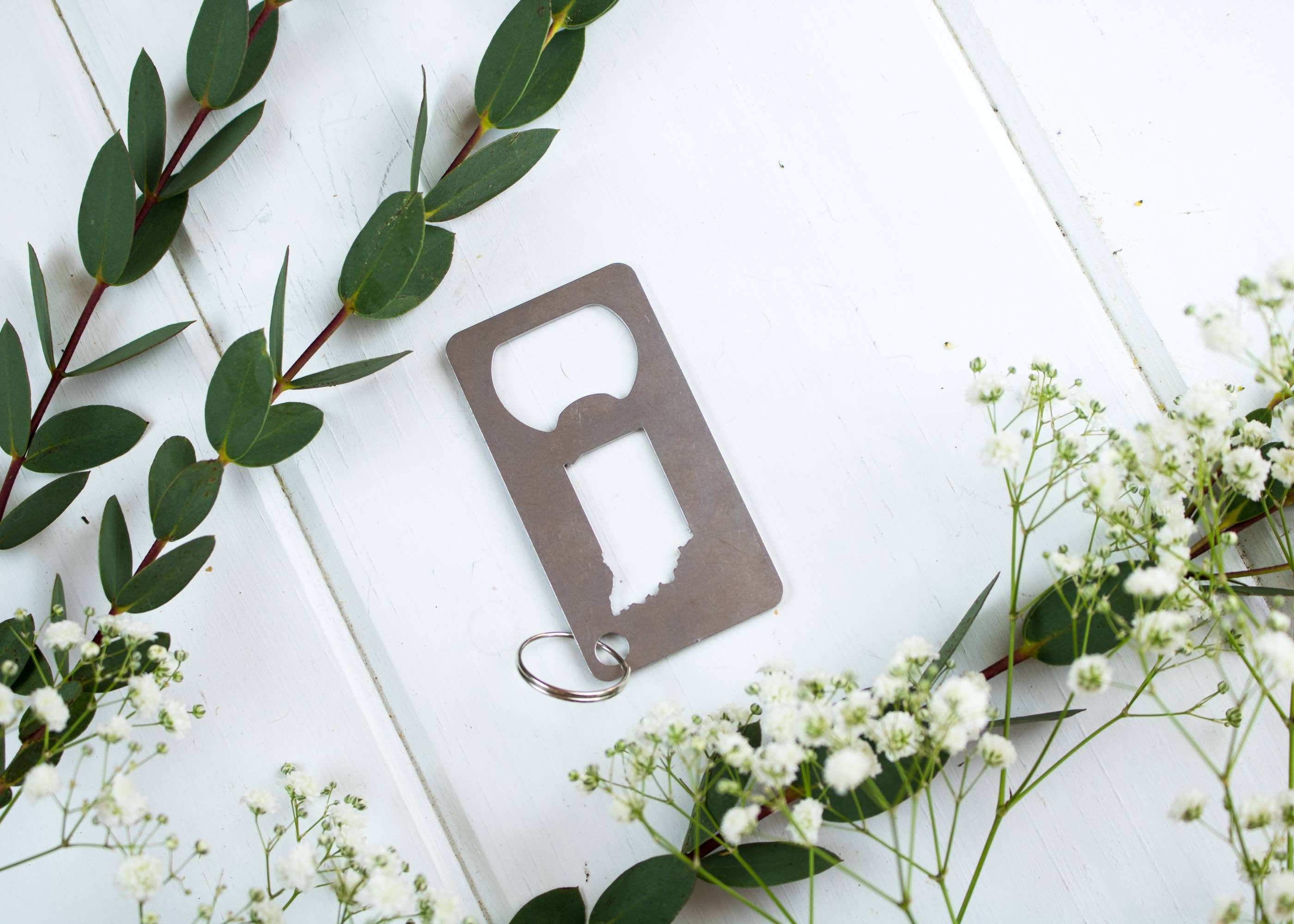 Iron Maid Art - Wholesale Bottle/Wine Opener - Indiana State Stainless Steel Beer Bottle Opener Gift8