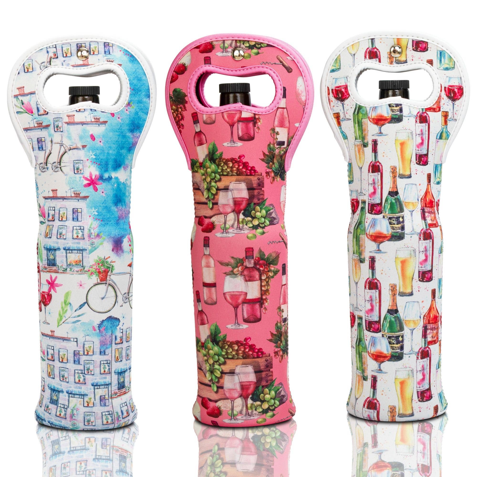 MADE EASY KIT – wholesale Wine tote – Made Easy Kit Insulated Wine Tote Neoprene Carrier Set of 316