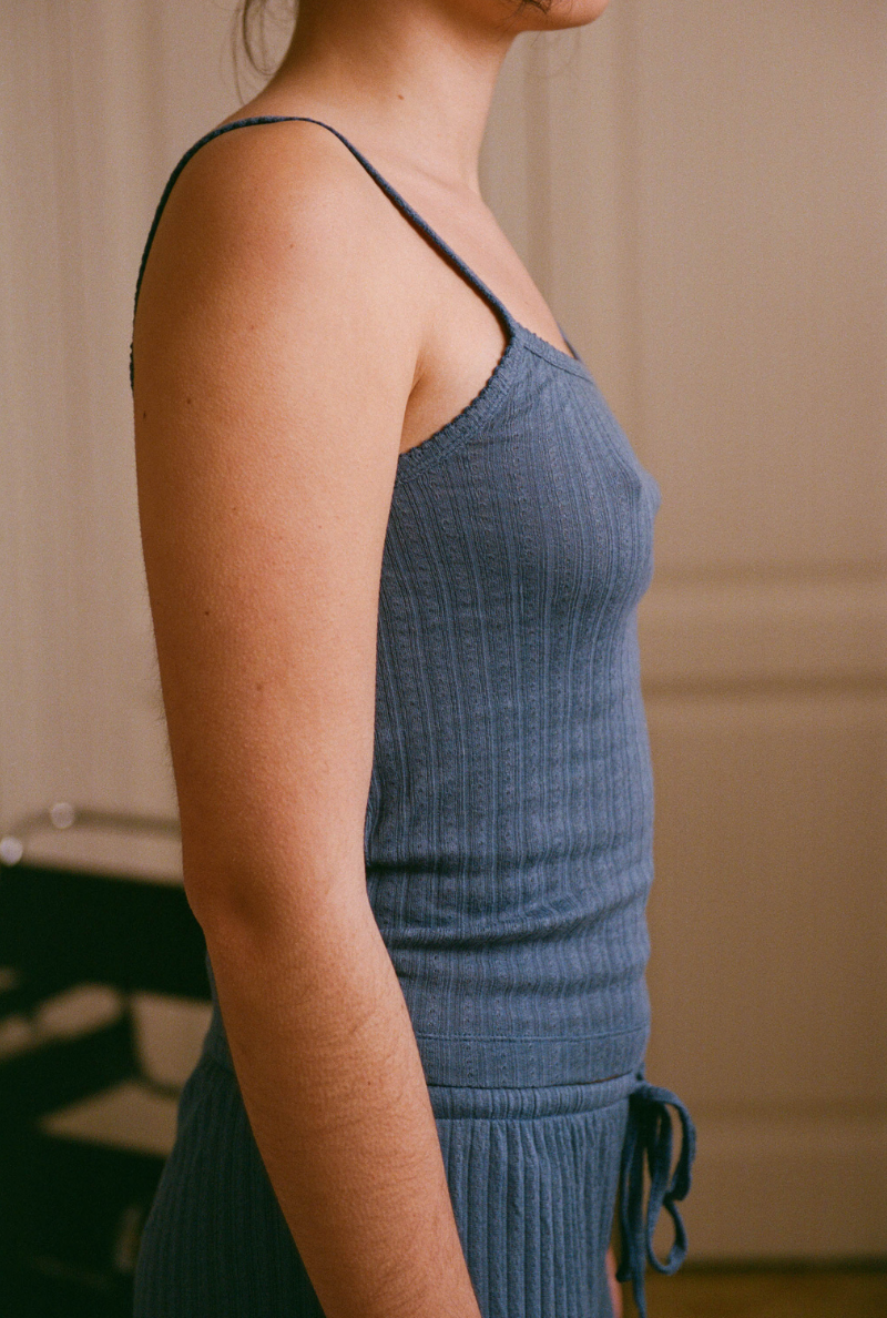 Nénés - Wholesale Tank Top - Women's - Emilie tank top - Blue3